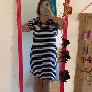 Michael Kors Navy Striped Dress